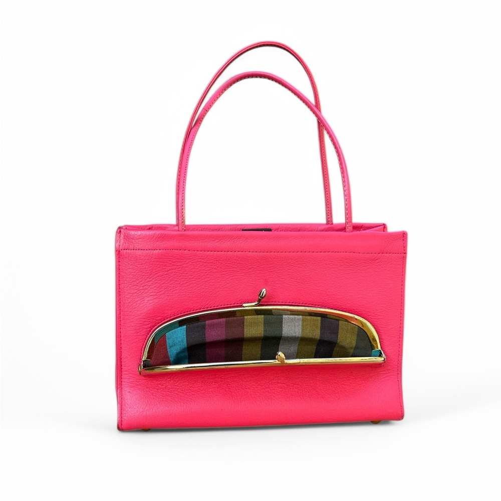 💓 Bonnie Cashin for Coach Pink Pink Tiny Purse Tote c1960s